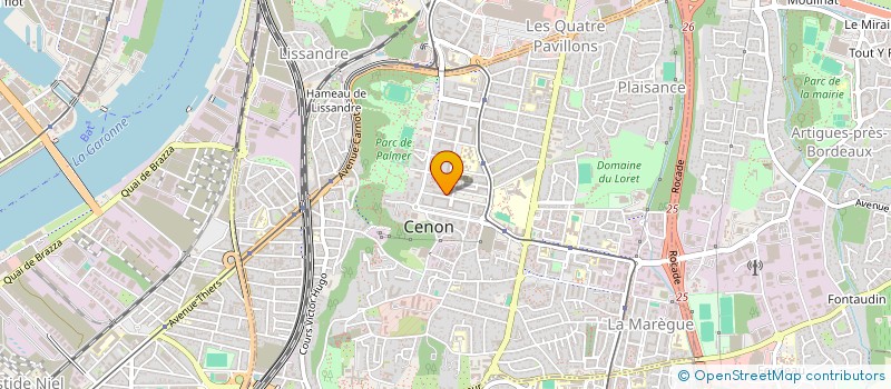 localisation de l'entreprise MADAME ANGELIQUE GONZALEZ à CENON