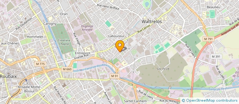 localisation de l'entreprise MADAME ANGELIQUE GORRET à WATTRELOS