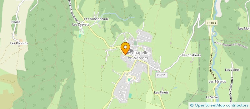 localisation de l'entreprise MADAME ANGELIQUE GOUY-PAILLER à LA CHAPELLE-EN-VERCORS