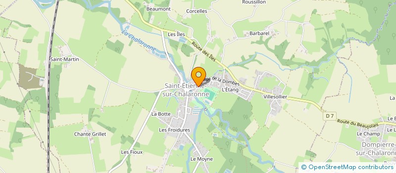 localisation de l'entreprise MADAME ANGELIQUE GROSJEAN  SAINT-ETIENNE-SUR-CHALARONNE