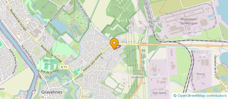 localisation de l'entreprise MADAME ANGELIQUE GROYSILLIER à GRAVELINES