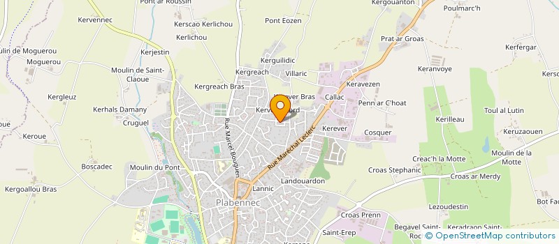 localisation de l'entreprise MADAME ANGELIQUE GUEHENNEUX  KERSAINT-PLABENNEC