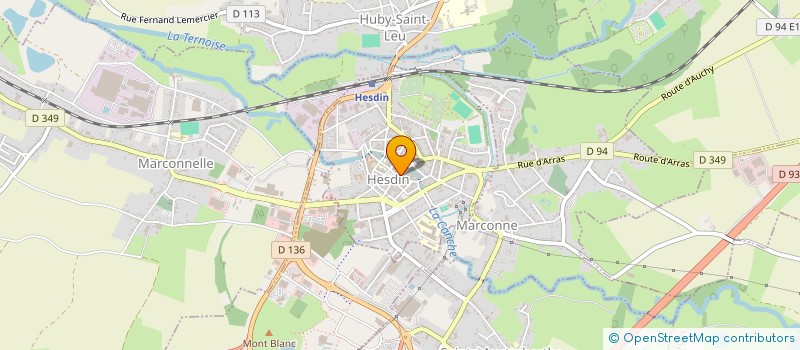 localisation de l'entreprise MADAME ANGELIQUE GUFFROY  HESDIN