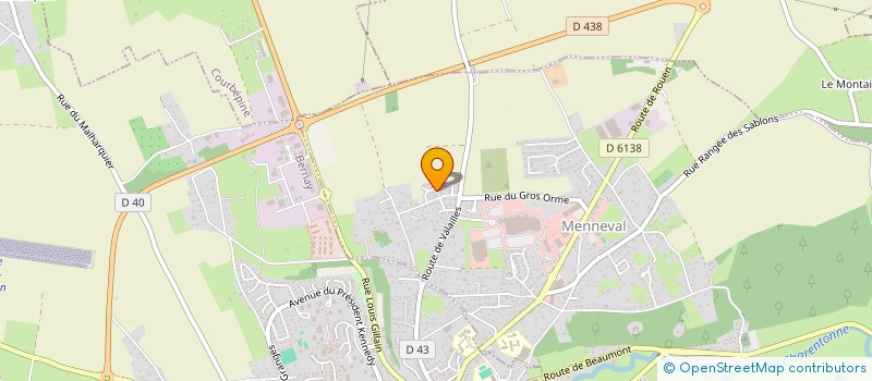 localisation de l'entreprise MADAME ANGELIQUE GUFFROY à MENNEVAL