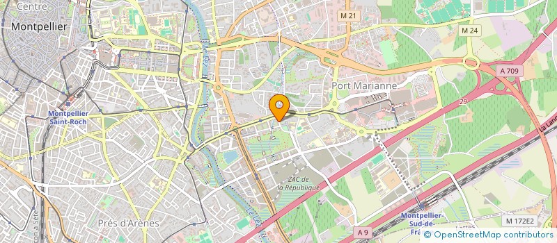 localisation de l'entreprise MADAME ANGELIQUE HAGEMAN à MONTPELLIER