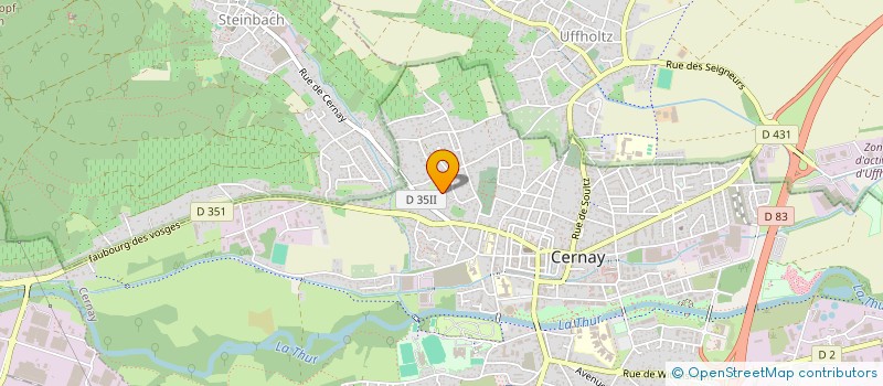 localisation de l'entreprise MADAME ANGELIQUE HALLER  CERNAY