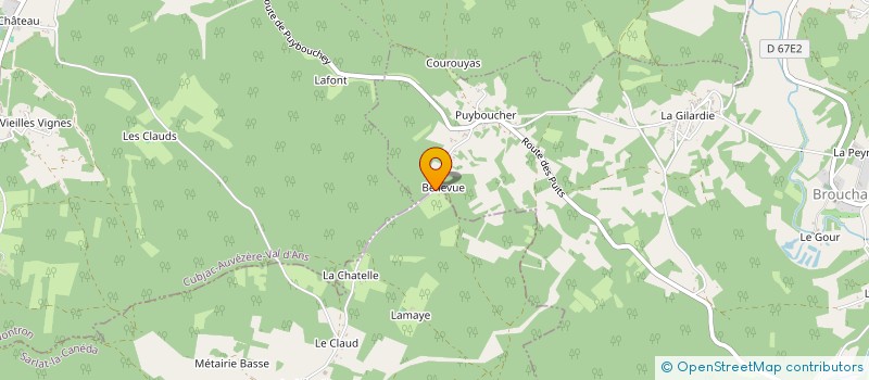 localisation de l'entreprise MADAME ANGELIQUE HOUSSAIS à MONTAGNAC-D'AUBEROCHE