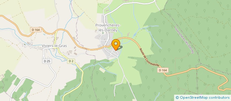 localisation de l'entreprise MADAME ANGELIQUE HYPPOLITE  PROVENCHERES-LES-DARNEY