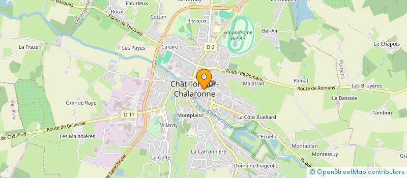 localisation de l'entreprise MADAME ANGELIQUE HYVERNAT à CHATILLON-SUR-CHALARONNE