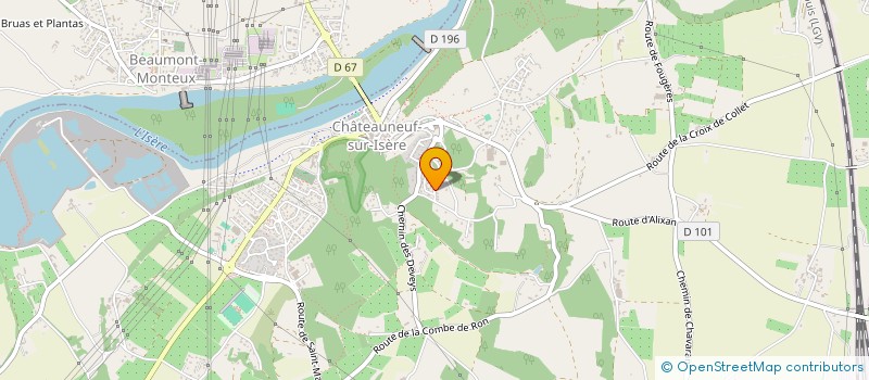 localisation de l'entreprise MADAME ANGELIQUE ISSARTEL à CHATEAUNEUF-SUR-ISERE