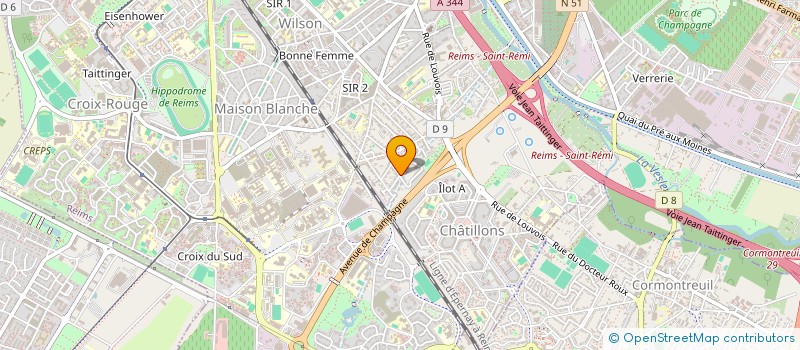 localisation de l'entreprise MADAME ANGELIQUE JOUART  REIMS