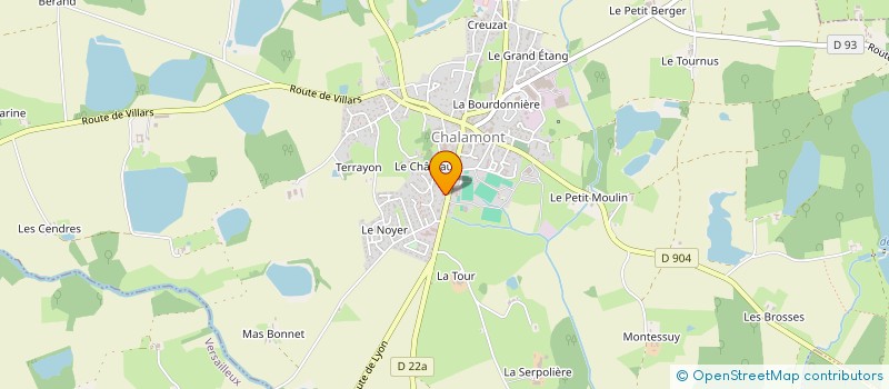 localisation de l'entreprise MADAME ANGELIQUE JUENET à CHALAMONT