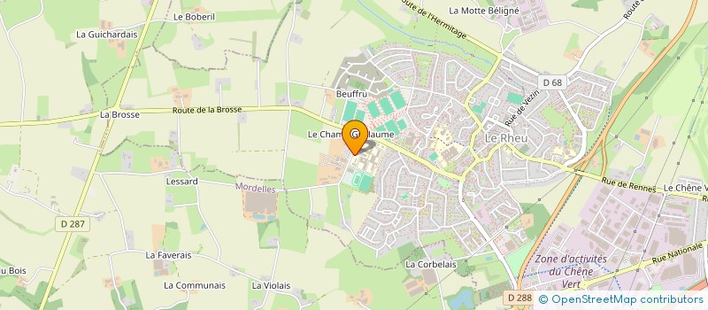 localisation de l'entreprise MADAME ANGELIQUE KODIA  LE RHEU