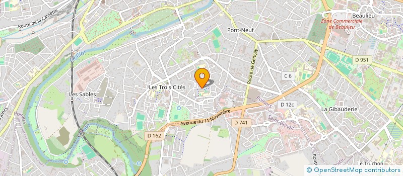 localisation de l'entreprise MADAME ANGELIQUE L'HONNEN  POITIERS