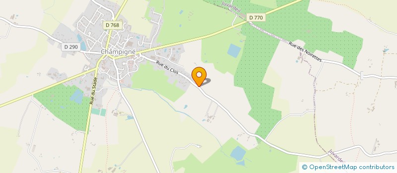 localisation de l'entreprise MADAME ANGELIQUE LABAUNE  LES HAUTS-D'ANJOU