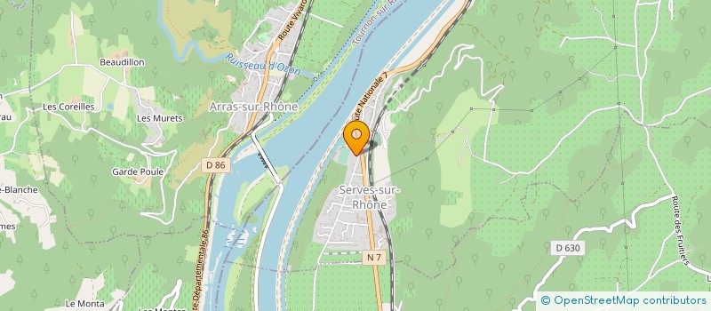 localisation de l'entreprise MADAME ANGELIQUE LABILLE  SERVES-SUR-RHONE