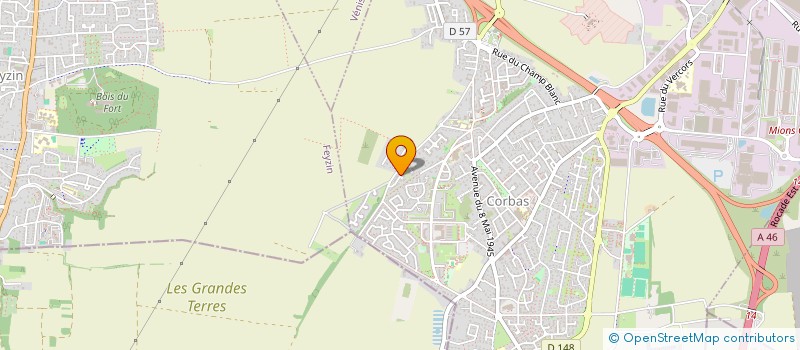 localisation de l'entreprise MADAME ANGELIQUE LACACI à CORBAS