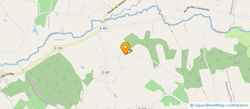 localisation de l'entreprise MADAME ANGELIQUE LACASSAGNE  GRATELOUP-SAINT-GAYRAND