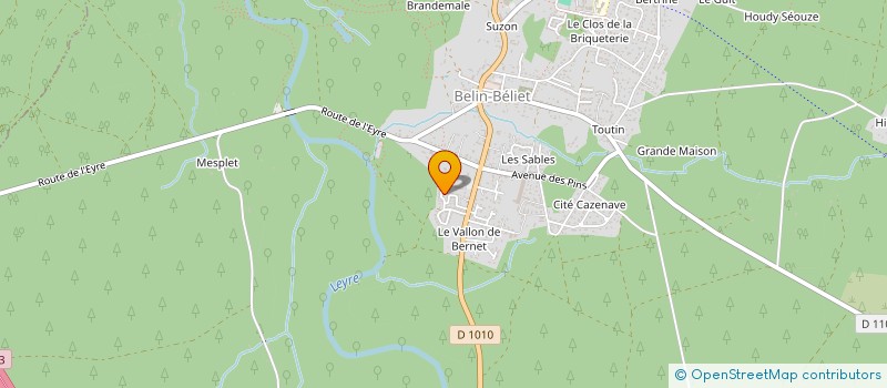 localisation de l'entreprise MADAME ANGELIQUE LACHEKAR  BELIN-BELIET