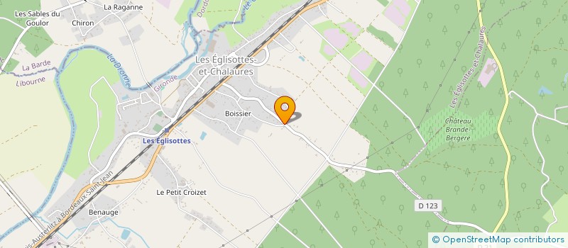 localisation de l'entreprise MADAME ANGELIQUE LAGUILHOU  LES EGLISOTTES-ET-CHALAURES