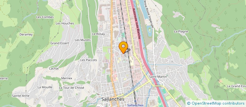 localisation de l'entreprise MADAME ANGELIQUE LAMBERT  SALLANCHES