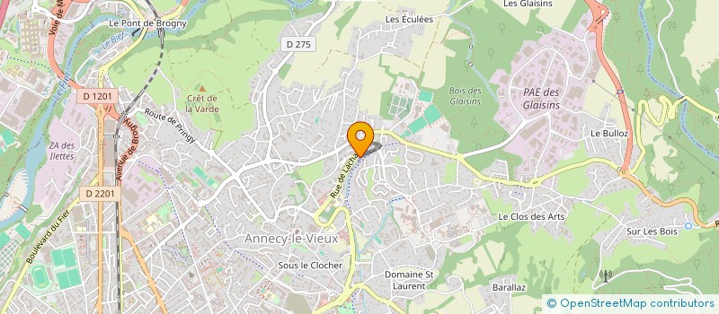 localisation de l'entreprise MADAME ANGELIQUE LAPARRA à ANNECY