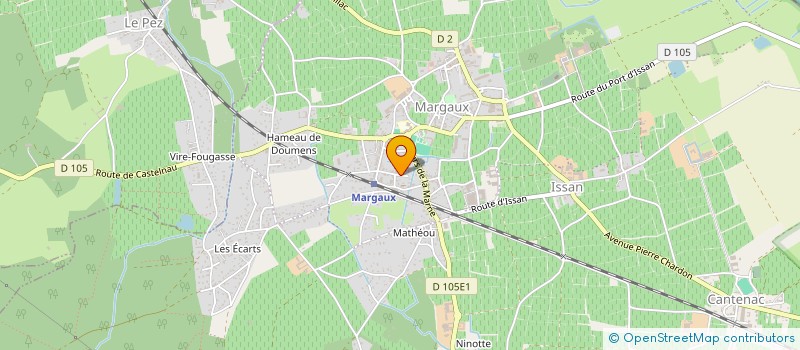 localisation de l'entreprise MADAME ANGELIQUE LAPOUJADE  MARGAUX-CANTENAC