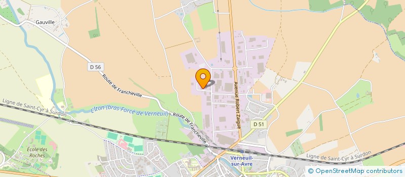 localisation de l'entreprise MADAME ANGELIQUE LAPOUMEROULIE  VERNEUIL D'AVRE ET D'ITON