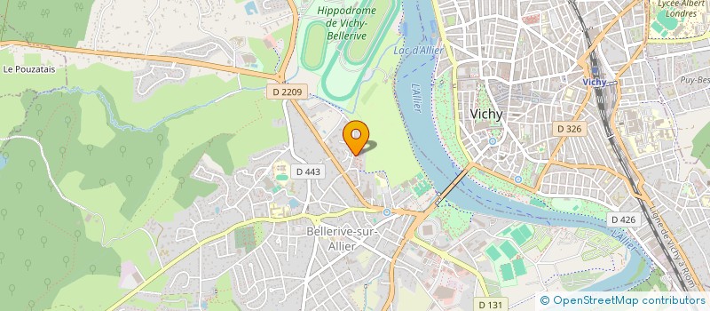 localisation de l'entreprise MADAME ANGELIQUE LAROCHE  BELLERIVE-SUR-ALLIER