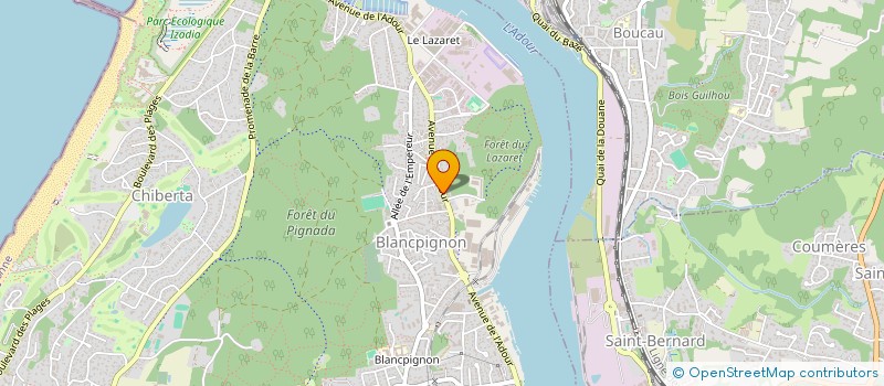 localisation de l'entreprise MADAME ANGELIQUE LAROUX  ANGLET