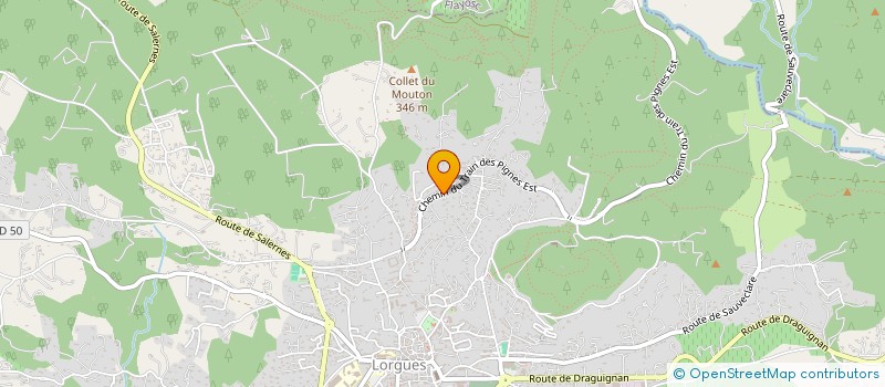 localisation de l'entreprise MADAME ANGELIQUE LASSALLE  LORGUES