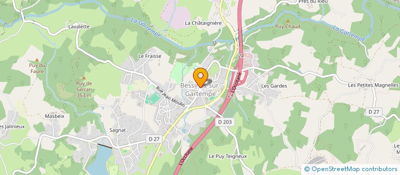 localisation de l'entreprise MADAME ANGELIQUE LASSERRE  BESSINES-SUR-GARTEMPE