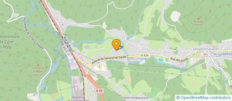 localisation de l'entreprise MADAME ANGELIQUE LAUNAY  MOYENMOUTIER