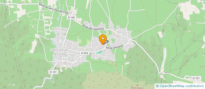 localisation de l'entreprise MADAME ANGELIQUE LAURENT  SAINT-VICTOR-LA-COSTE