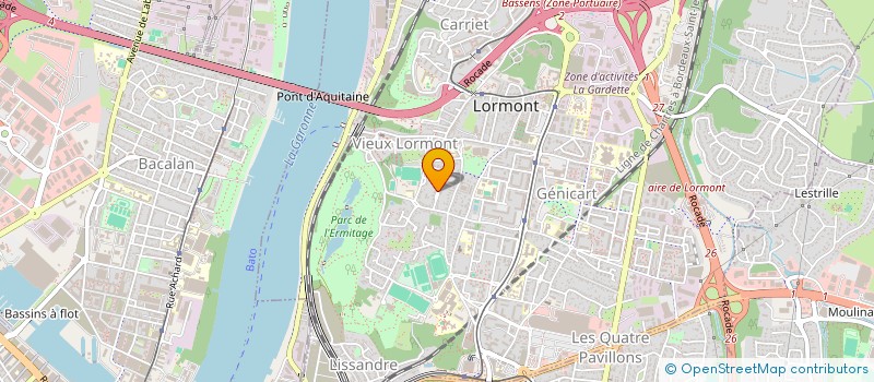 localisation de l'entreprise MADAME ANGELIQUE LAZARE  LORMONT