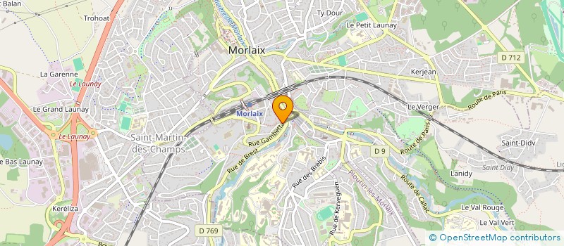 localisation de l'entreprise MADAME ANGELIQUE LE BOS  MORLAIX