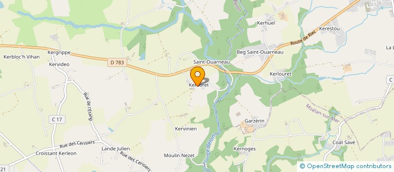 localisation de l'entreprise MADAME ANGELIQUE LE DOZE à RIEC-SUR-BELON