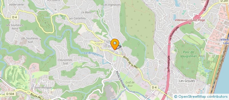 localisation de l'entreprise MADAME ANGELIQUE LE GALL  BIOT