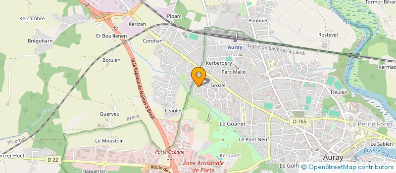 localisation de l'entreprise MADAME ANGELIQUE LE PEN à AURAY