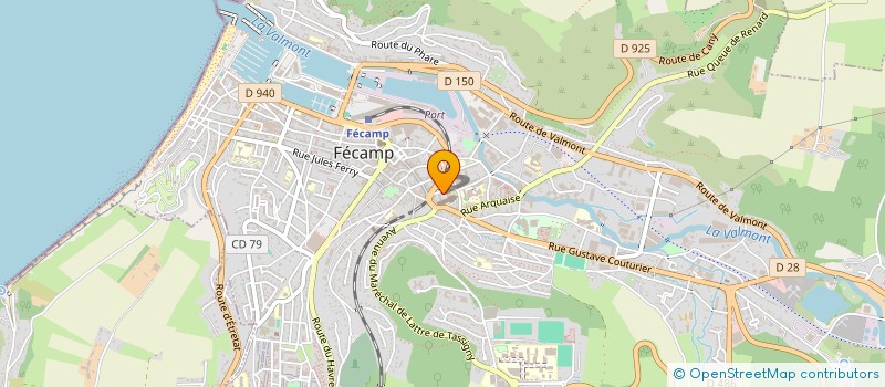 localisation de l'entreprise MADAME ANGELIQUE LEBIGRE  FECAMP