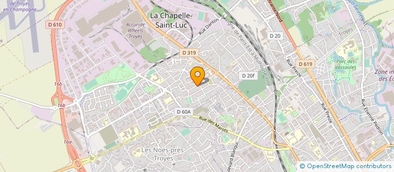 localisation de l'entreprise MADAME ANGELIQUE LEBLANC à LA CHAPELLE-SAINT-LUC