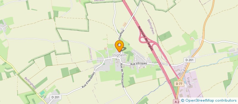 localisation de l'entreprise MADAME ANGELIQUE LECRAS  BELLINGHEM