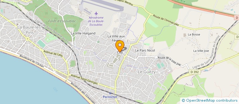 localisation de l'entreprise MADAME ANGELIQUE LEFEUVRE  LA BAULE-ESCOUBLAC