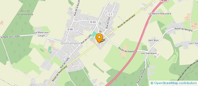 localisation de l'entreprise MADAME ANGELIQUE LEHERISSE  QUINCAMPOIX