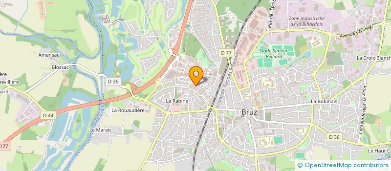 localisation de l'entreprise MADAME ANGELIQUE LEMASLE  BRUZ