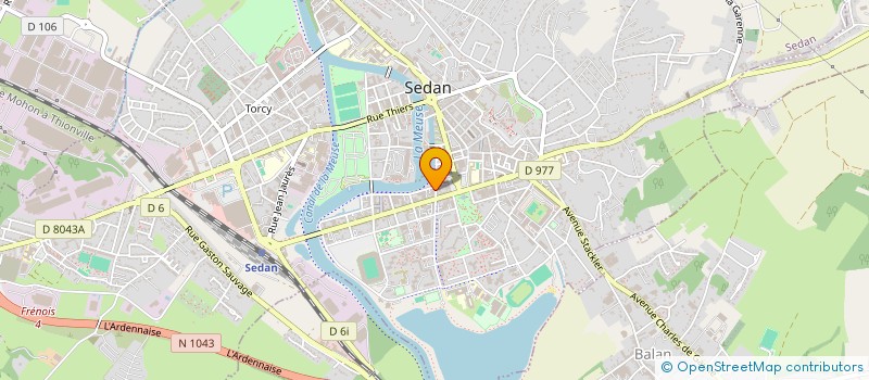 localisation de l'entreprise MADAME ANGELIQUE LENOBLE  SEDAN