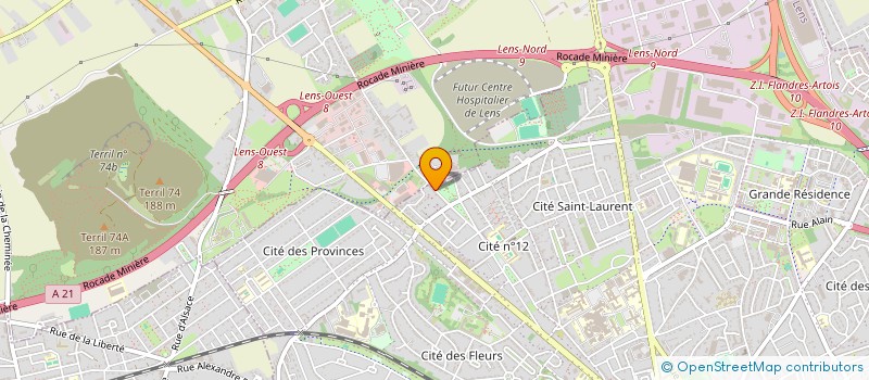 localisation de l'entreprise MADAME ANGELIQUE LENTREMY  LENS