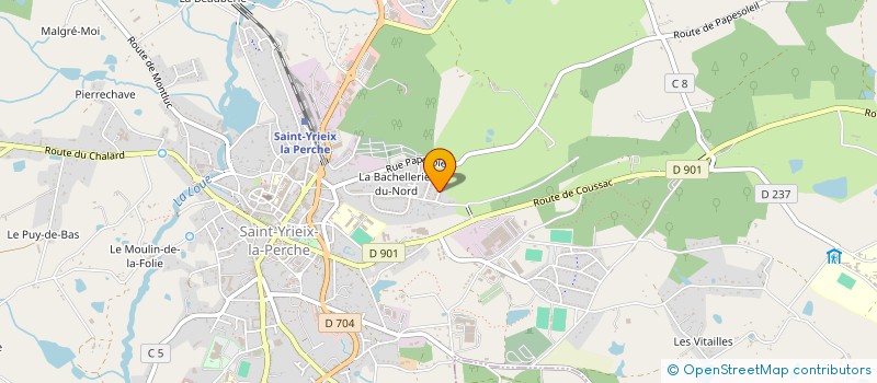 localisation de l'entreprise MADAME ANGELIQUE LEONARD à SAINT-YRIEIX-LA-PERCHE