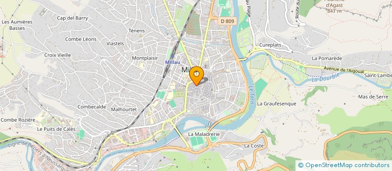 localisation de l'entreprise MADAME ANGELIQUE LEPERE  MILLAU