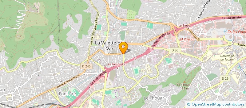 localisation de l'entreprise MADAME ANGELIQUE LEPRINCE à LA VALETTE-DU-VAR